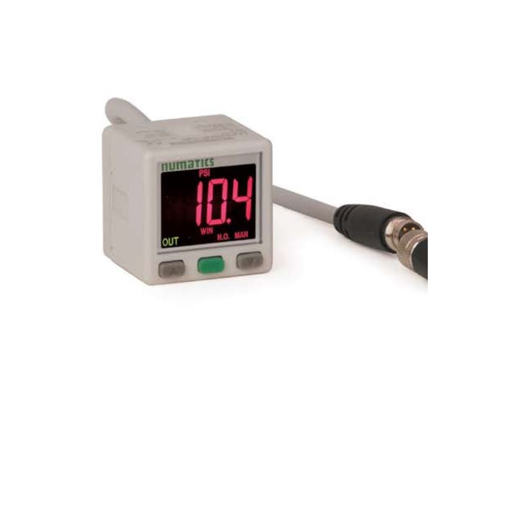 DPS280PNQ8 NUMATICS/AVENTICS PRESSURE SWITCH 1/8" NPT 0-145PSI PNP W/M8 QUICK DISC & 2M CABLE